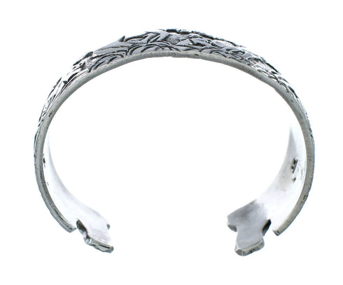 Native American Navajo Sterling Silver Horse Cuff Bracelet JX130600